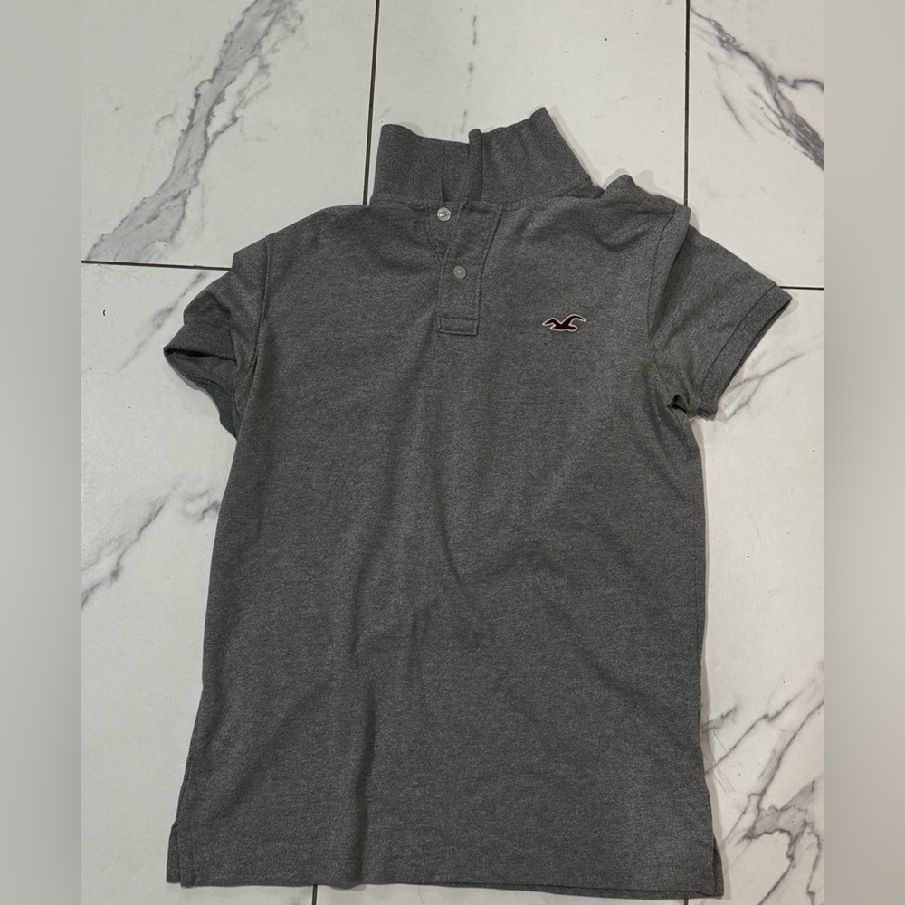 Hollister Heather Gray Stretch Hoodie